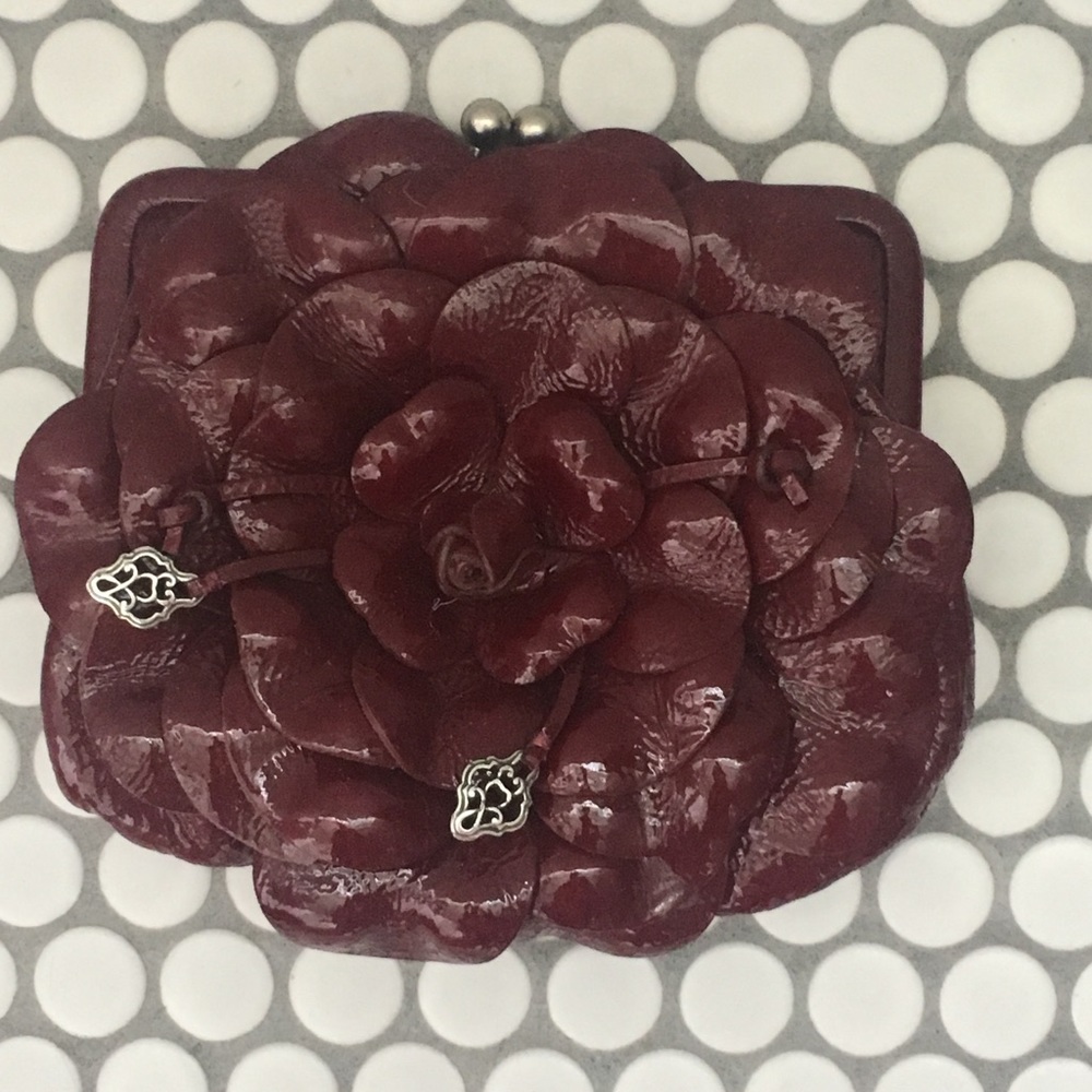 Retired Brighton Rosalie red mini cross-body bag